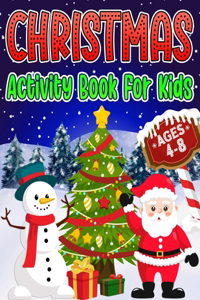 Christmas Activity Book for Kids Ages 4-8