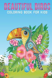 Beautiful Birds Coloring Book For Kids