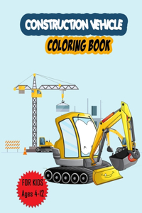 Construction Vehicles Coloring Book