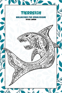 Malbücher für Erwachsene - Dicke Linien - Tierreich