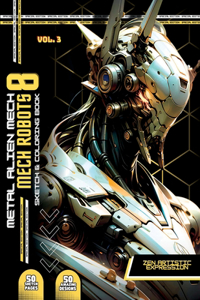 Metal Alien Mech Coloring Book