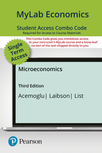 Mylab Economics with Pearson Etext -- Combo Access Card -- For Microeconomics