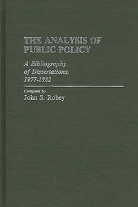 Analysis of Public Policy