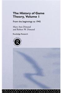 The History of Game Theory, Volume 1
