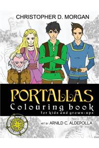 PORTALLAS Colouring Book for kids and grown-ups