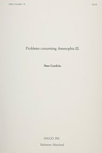 Problems Concerning Amenophis III