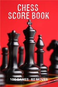 Chess Score Book 100 Games 60 Moves