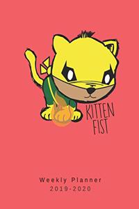 Kitten Fist Weekly Planner 2019-2020