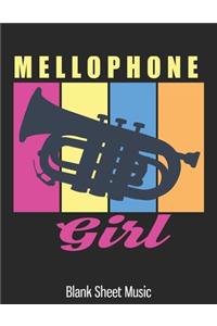 Mellophone Girl Blank Sheet Music
