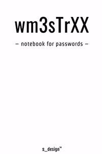 Notebook for Passwords