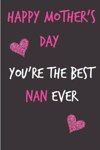 Happy Mothers Day, You're the Best Nan Ever