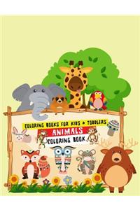 Coloring Books for Kids & Toddlers Animals Coloring Book