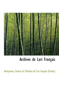 Archives de Lart Francais