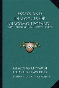Essays and Dialogues of Giacomo Leopardi