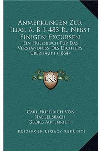 Anmerkungen Zur Ilias, A. B 1-483 R., Nebst Einigen Excursen