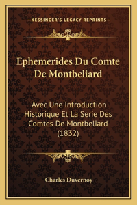 Ephemerides Du Comte De Montbeliard