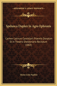 Spelunca Duplex In Agro Ephronis