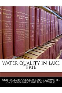 Water Quality in Lake Erie