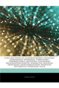 Articles on Cities and Towns in Thanjavur District, Including