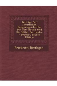 Beitrage Zur Semitischen Religionsgeschichte
