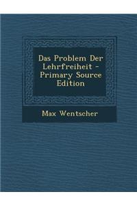 Das Problem Der Lehrfreiheit