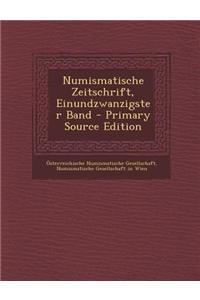 Numismatische Zeitschrift, Einundzwanzigster Band