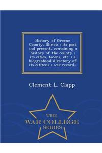 History of Greene County, Illinois