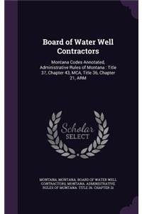 Board of Water Well Contractors