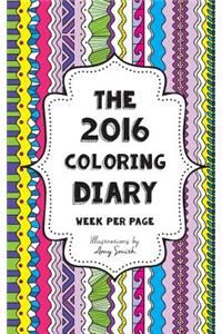 The 2016 Coloring Diary - Week per page