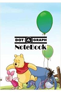 Winnie the Pooh Notebook: Pocket Notebook / Journal / Diary; Dot-grid, Graph