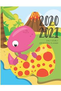 Daily Planner 2020-2021 Dinosaur 15 Months Gratitude Hourly Appointment Calendar