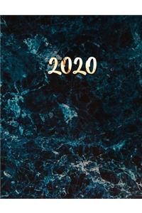 Blue Marble & Gold Planner 2020