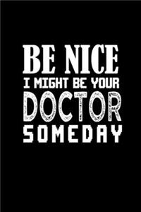 Be nice I might be your doctor someday