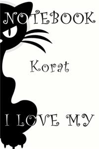 Korat Cat Notebook