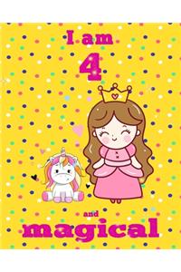 unicorn journal i am 4 and magical