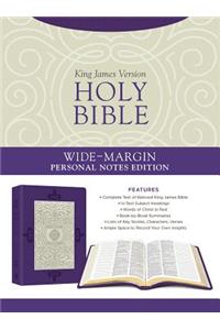 Holy Bible: Wide-Margin Personal Notes Edition [lavender Plume]