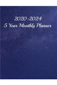 2020-2024 5 Year Monthly Planner