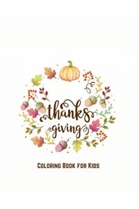 Thanksgiving Coloring Book for Kids