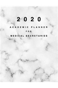 2020 Academic Planner for Medical Secretaries