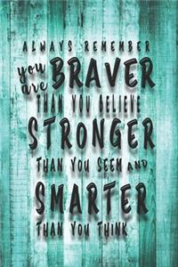 Always Remember You Are Braver