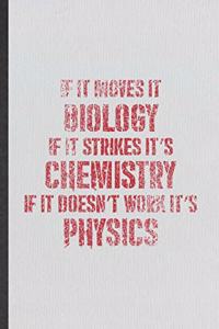 If It Moves It Biology If It Strikes It's Chemistry If It Doesn't Work It's Physics