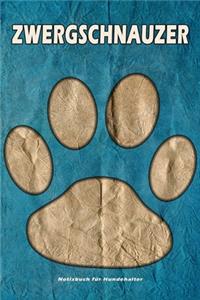 Zwergschnauzer Notizbuch für Hundehalter