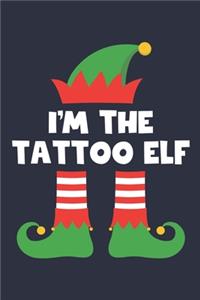 Tattoo Elf Notebook - Funny Christmas Gift for Tattoo Diary - Family Xmas Holiday Journal