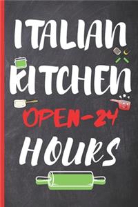Blank Italian Recipe Book Journal - Italian Kitchen