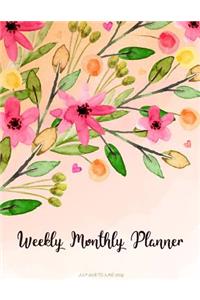 Weekly Monthly Planner July 2018 To June 2019