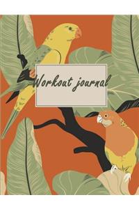 Workout and Food Journal: Fitness Journal and Diary Workout Log: Gym Training Log Book 120 Pages Large Print 8.5