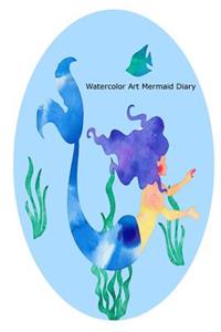 Watercolor Art Mermaid Diary