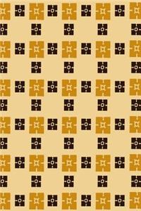 2019 Weekly Planner Egyptian Pattern Tan Camel Brown 134 Pages