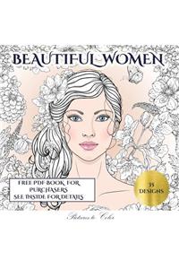 Beautiful Women Pictures to Color: An adult coloring (colouring) book with 35 coloring pages: Beautiful Women (Adult colouring (coloring) books)