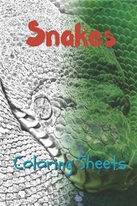 Snake Coloring Sheets